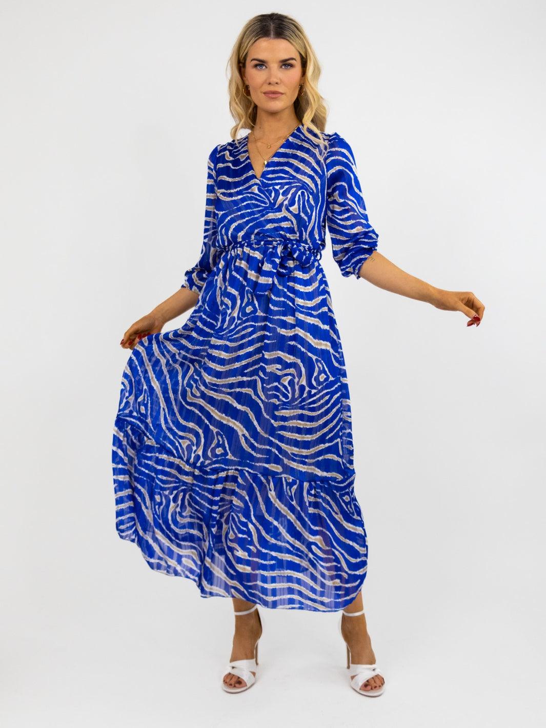 Kate & Pippa Modena Maxi Dress In Blue Print – Nicola Ross