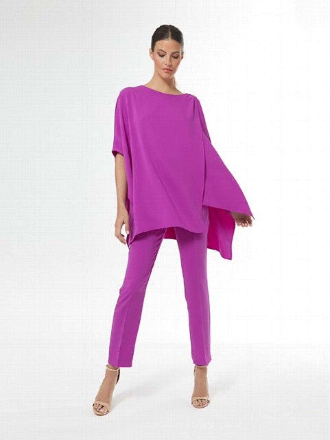 Carla Ruiz Blouse and Trousers In Purple 51017-Occasion Wear-Guest of the wedding-Nicola Ross