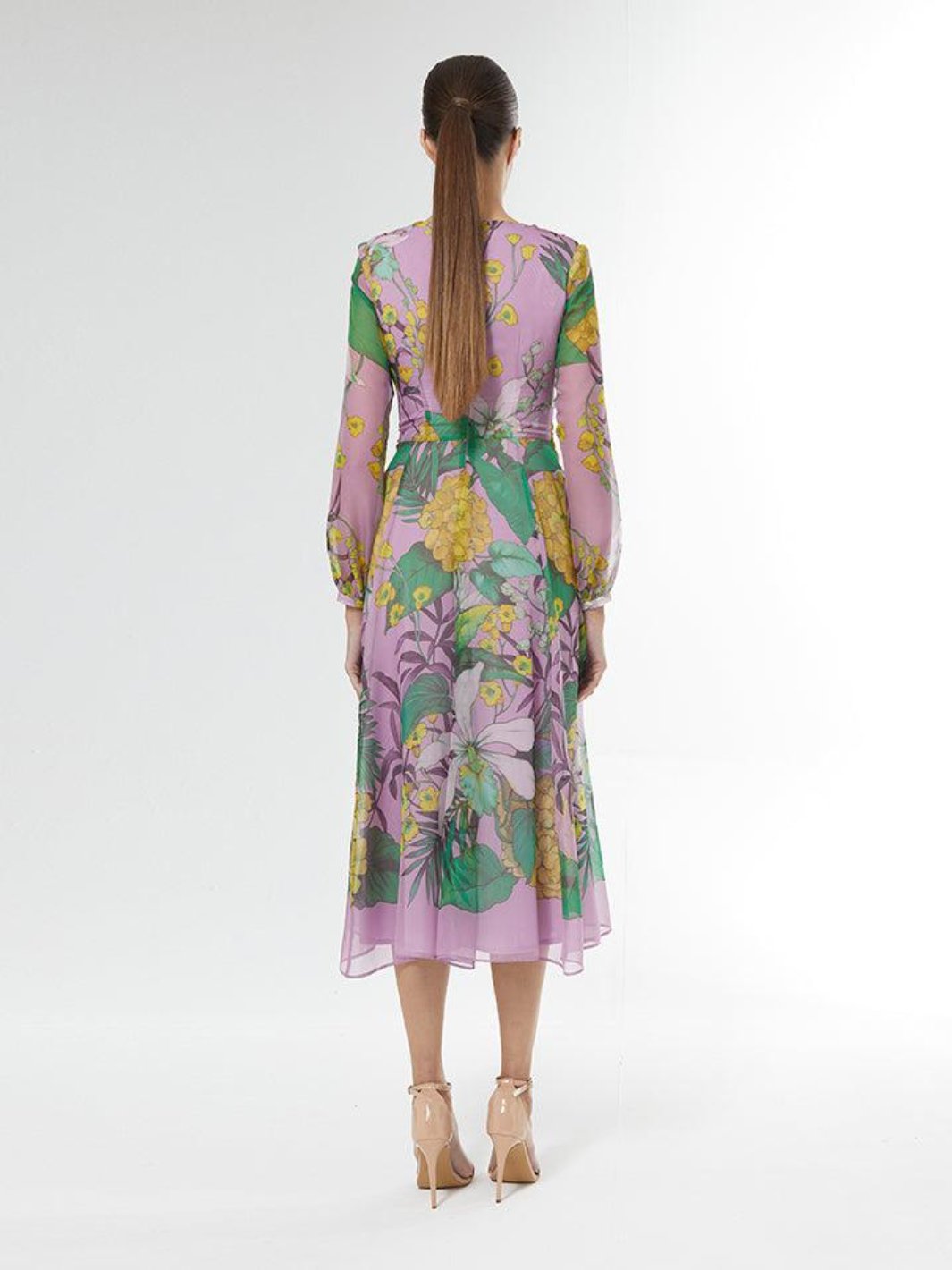 Carla Ruiz Lilac Floral Dress 51109-Occasion Wear-Guest of the wedding-Nicola Ross