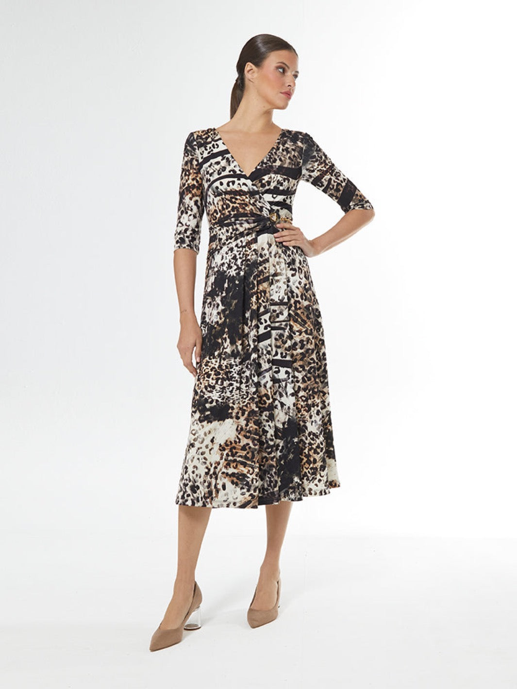 Carla Ruiz Print Chain Dress 51080-Occasion Wear-Guest of the wedding-Nicola Ross