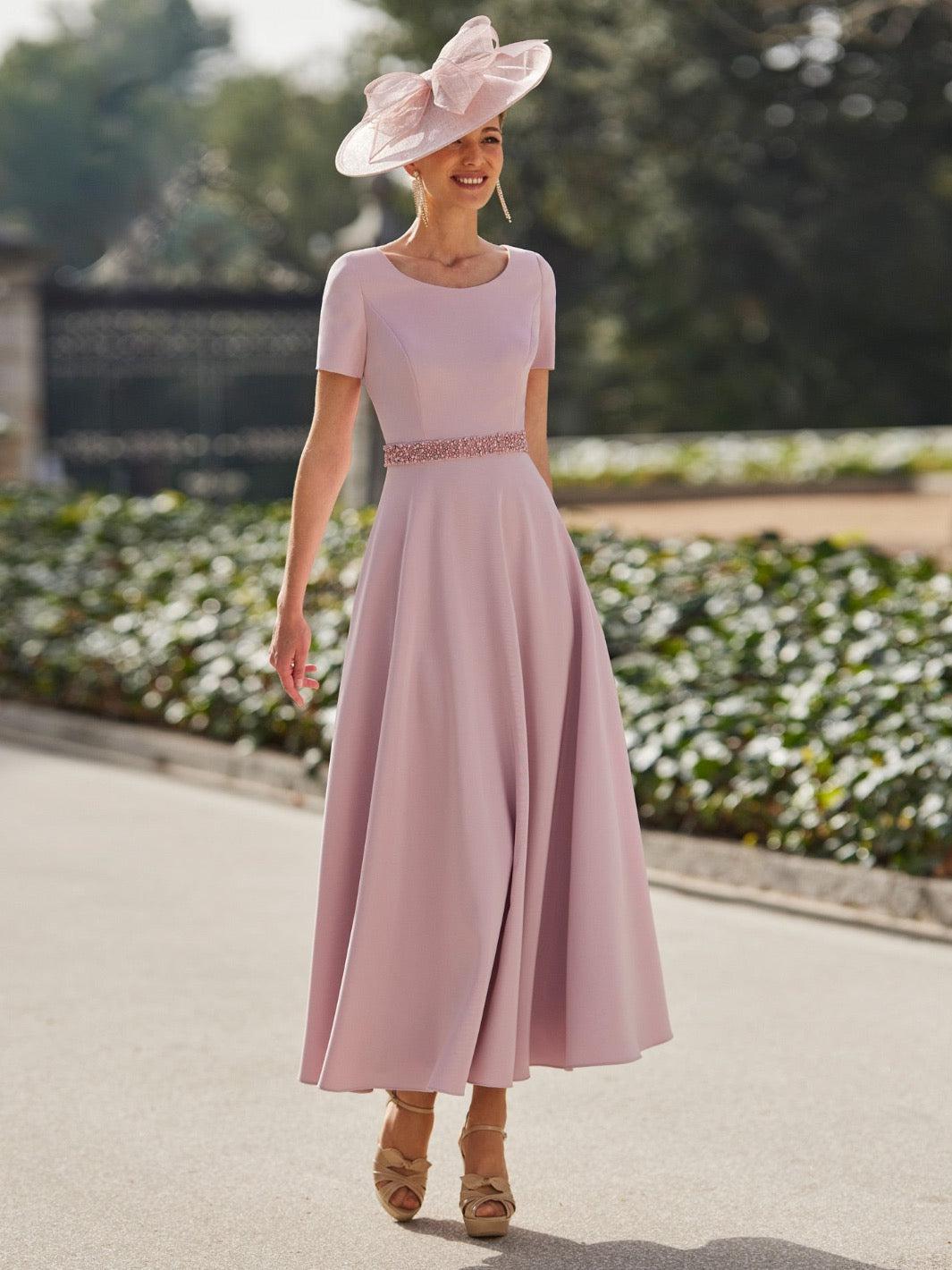 Couture Club Dress In Blush Pink 8G252-Mother of the bride- mother of the groom -Nicola Ross