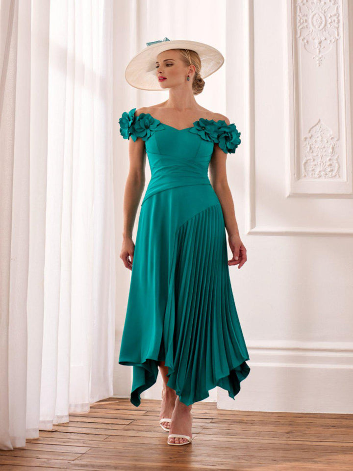 John Charles Dress 66632B In Green-Mother of the bride- mother of the groom -Nicola Ross