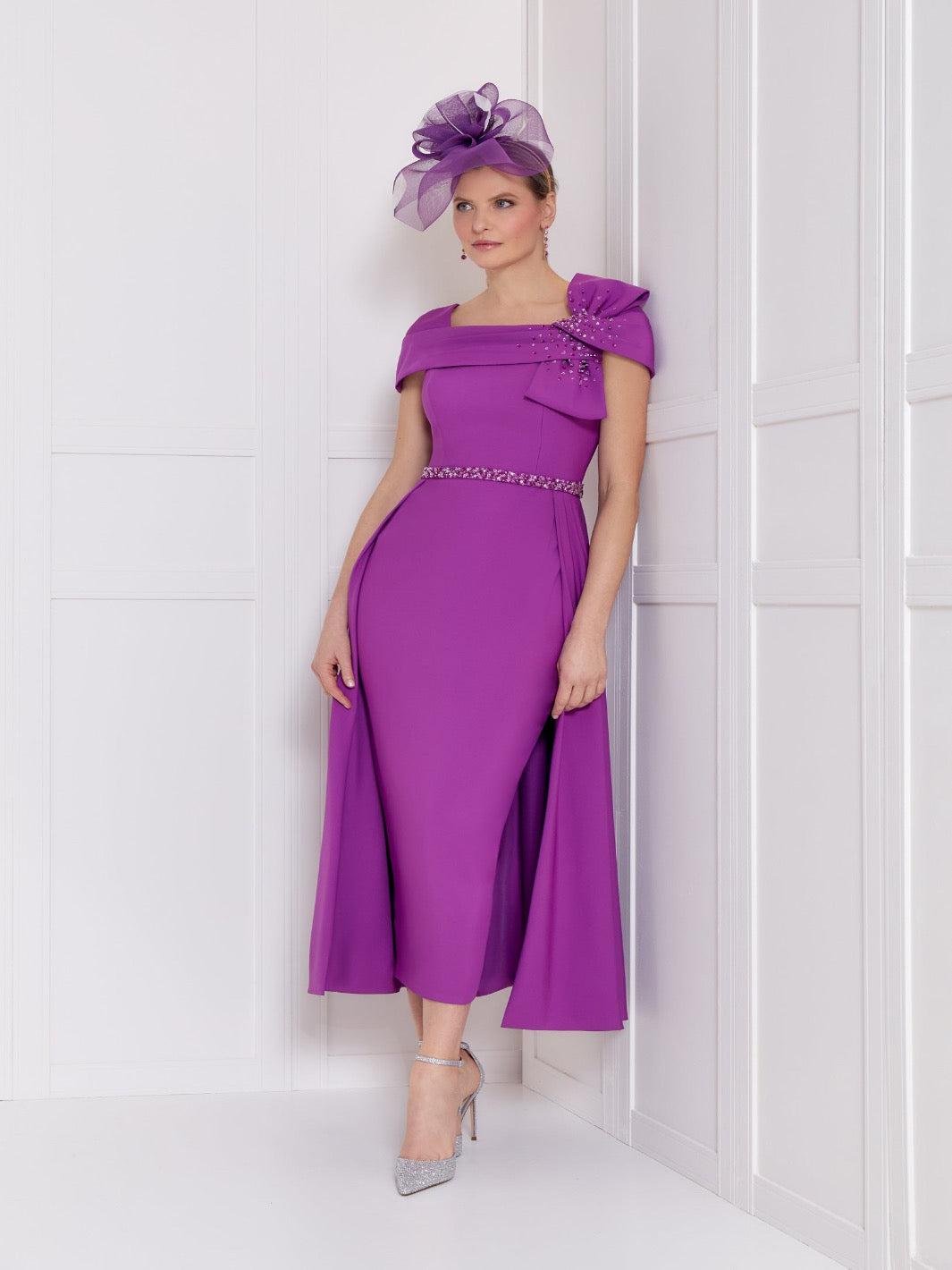 John Charles Dress Violet 29189B-Mother of the bride- mother of the groom -Nicola Ross