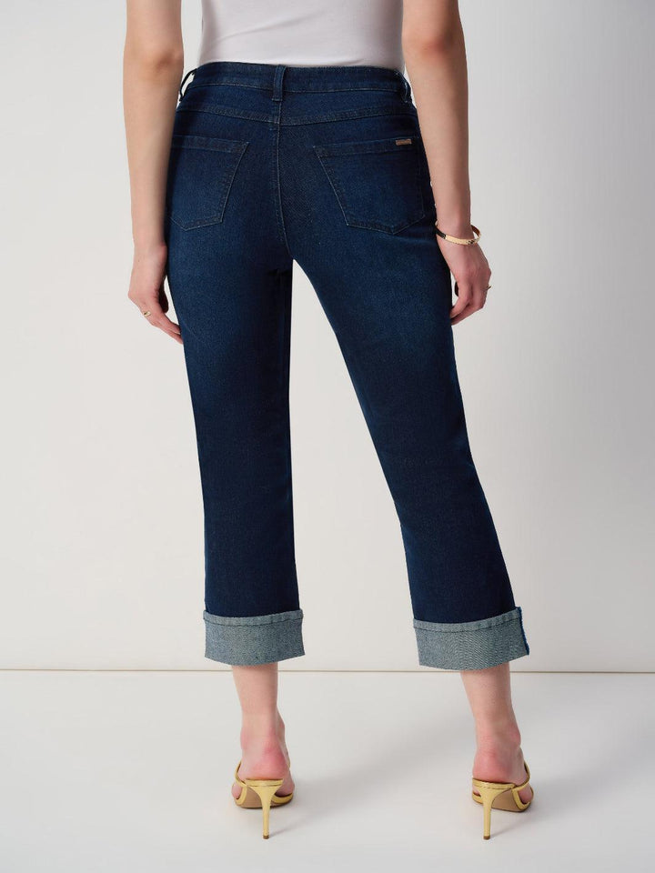 Joseph Ribkoff Cropped Mid-rise Jeans In Dark Denim 251961-Nicola Ross