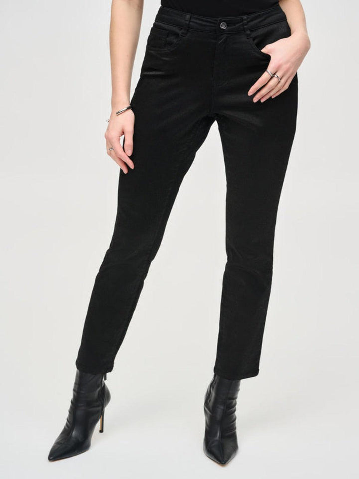 Joseph Ribkoff High-rise Slim Casual Jeans In Black 243959-Nicola Ross