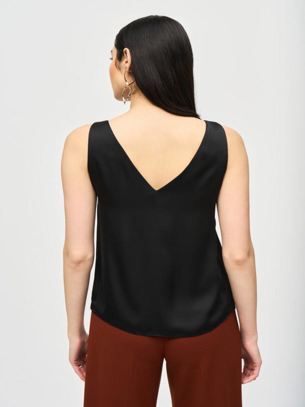 Joseph Ribkoff Minimalist Casual Tank Top In Black 243110-Nicola Ross