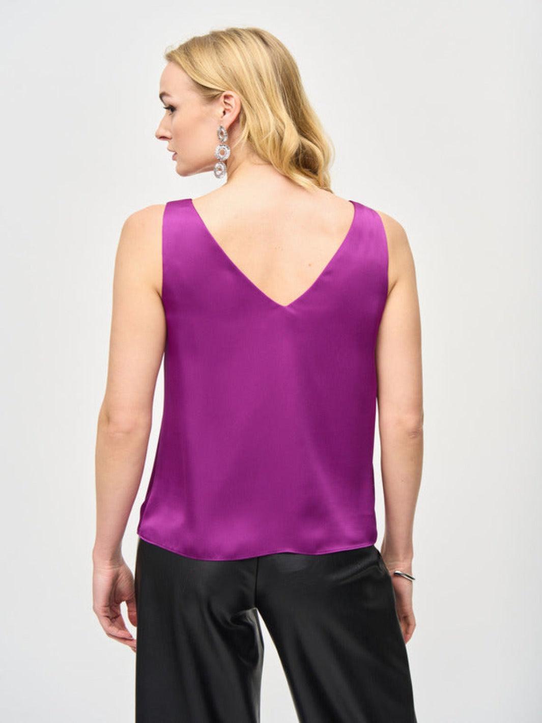 Joseph Ribkoff Minimalist Casual Tank Top In Magenta 243110-Nicola Ross