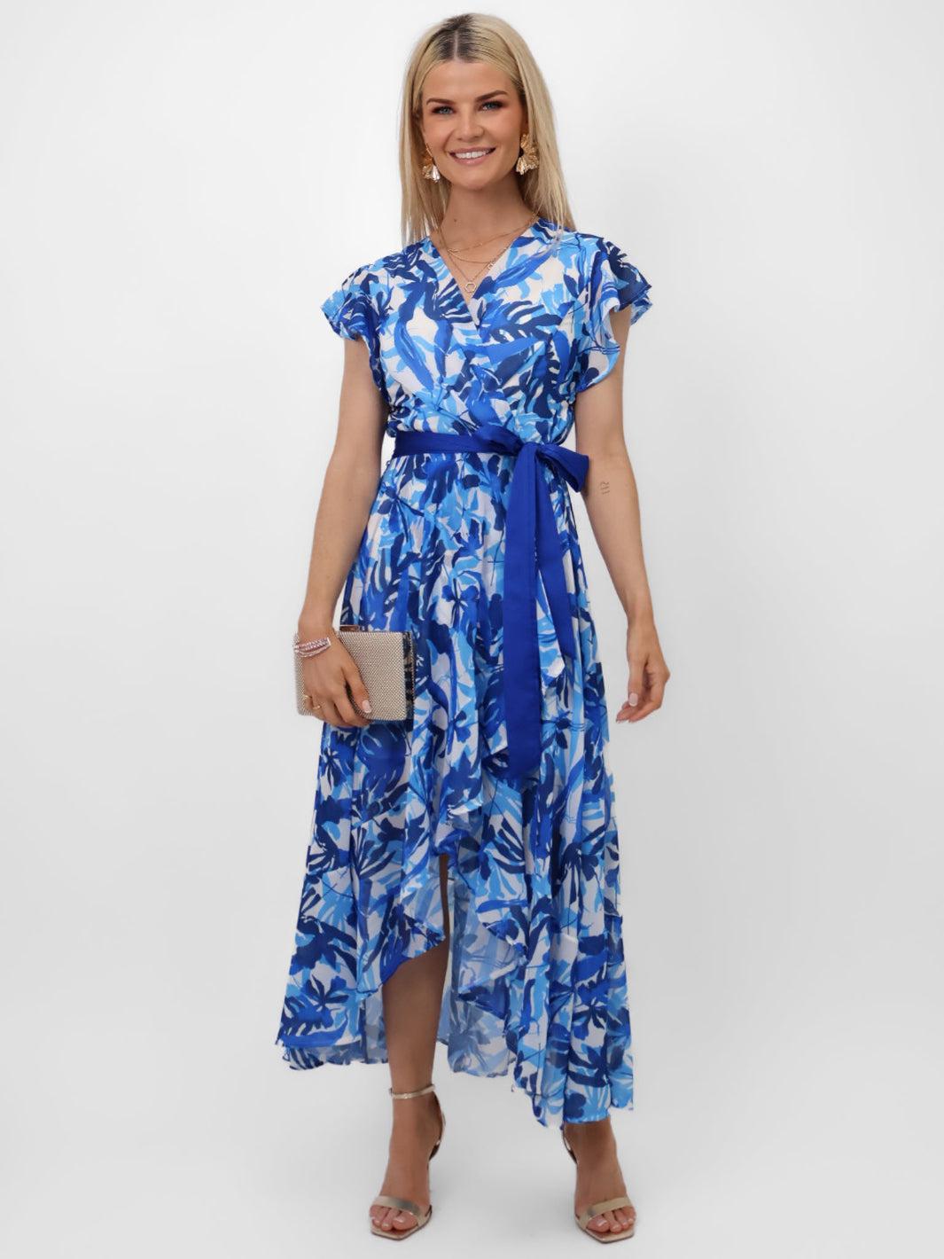 Kate & Pippa Ballerina Dress In Blue-Nicola Ross