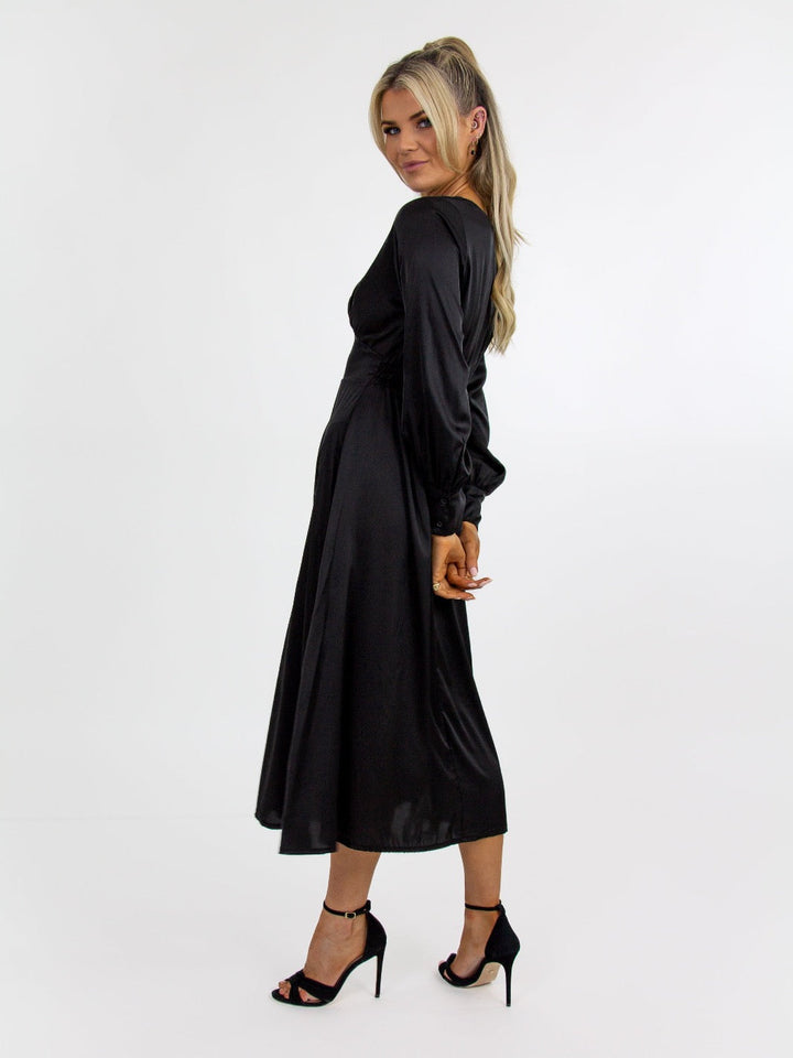 Kate & Pippa Birkin Dress In Black-Nicola Ross