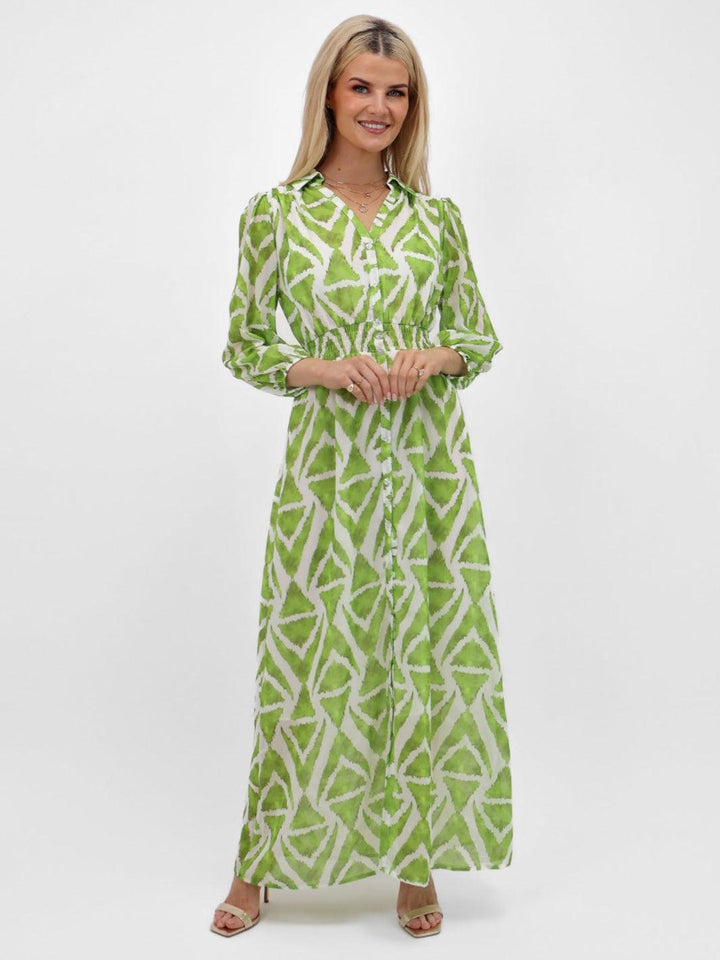 Kate & Pippa Carrie Dress In Green-Nicola Ross