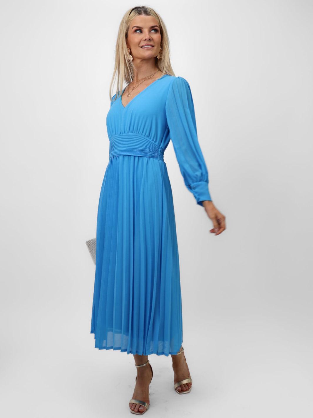 Kate & Pippa Hannah Dress In Light Blue-Nicola Ross