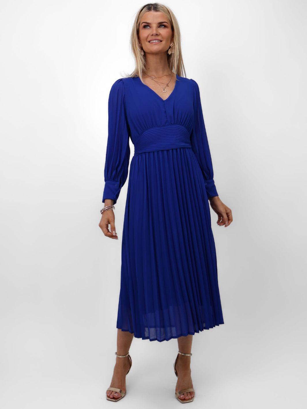 Kate & Pippa Hannah Dress In Royal Blue-Nicola Ross