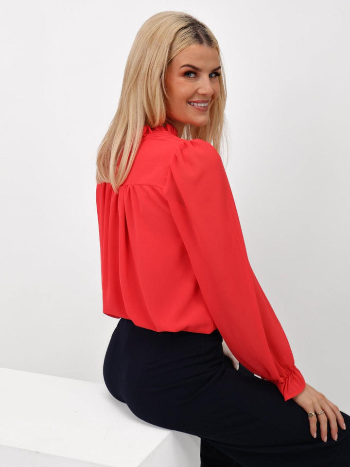 Kate & Pippa Heidi Top In Coral-Nicola Ross