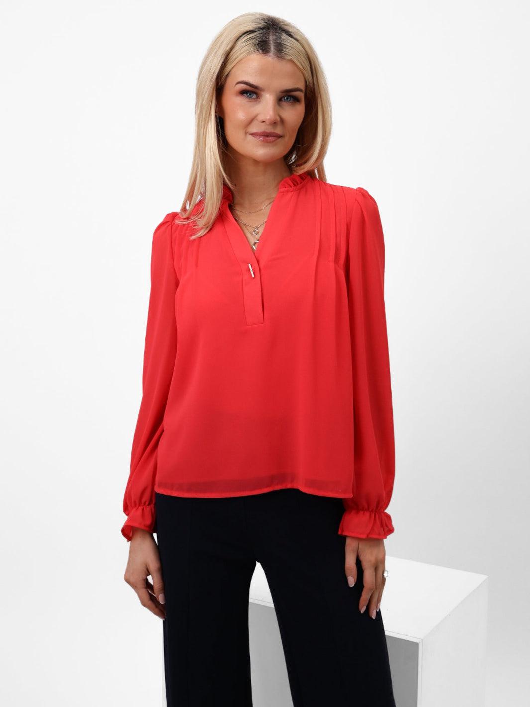 Kate & Pippa Heidi Top In Coral-Nicola Ross