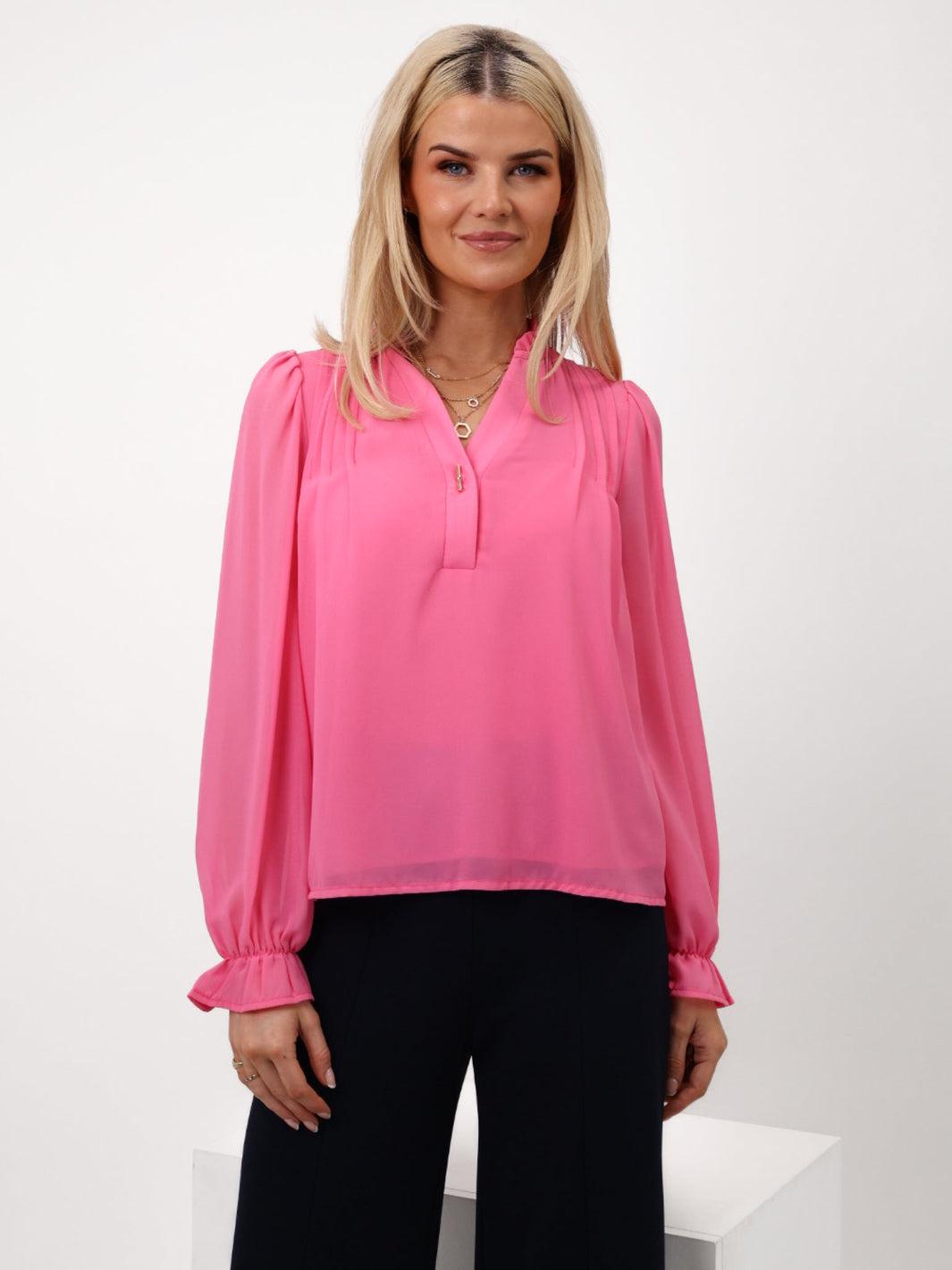 Kate & Pippa Heidi Top In Pink-Nicola Ross