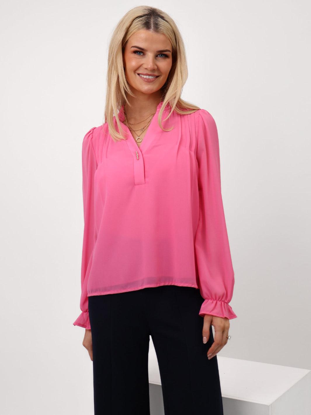 Kate & Pippa Heidi Top In Pink-Nicola Ross