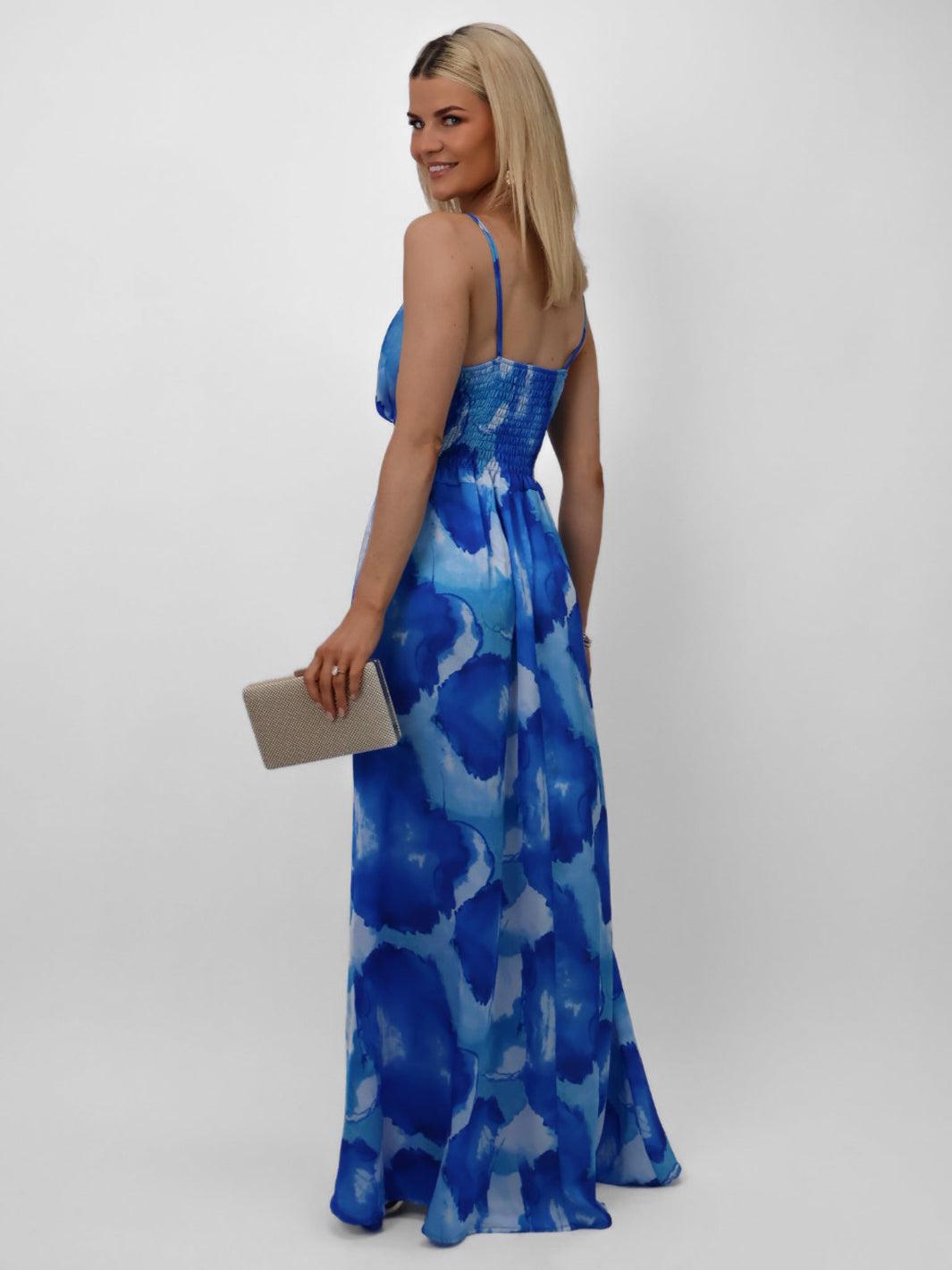 Kate & Pippa Lola Maxi Dress In Blue-Nicola Ross