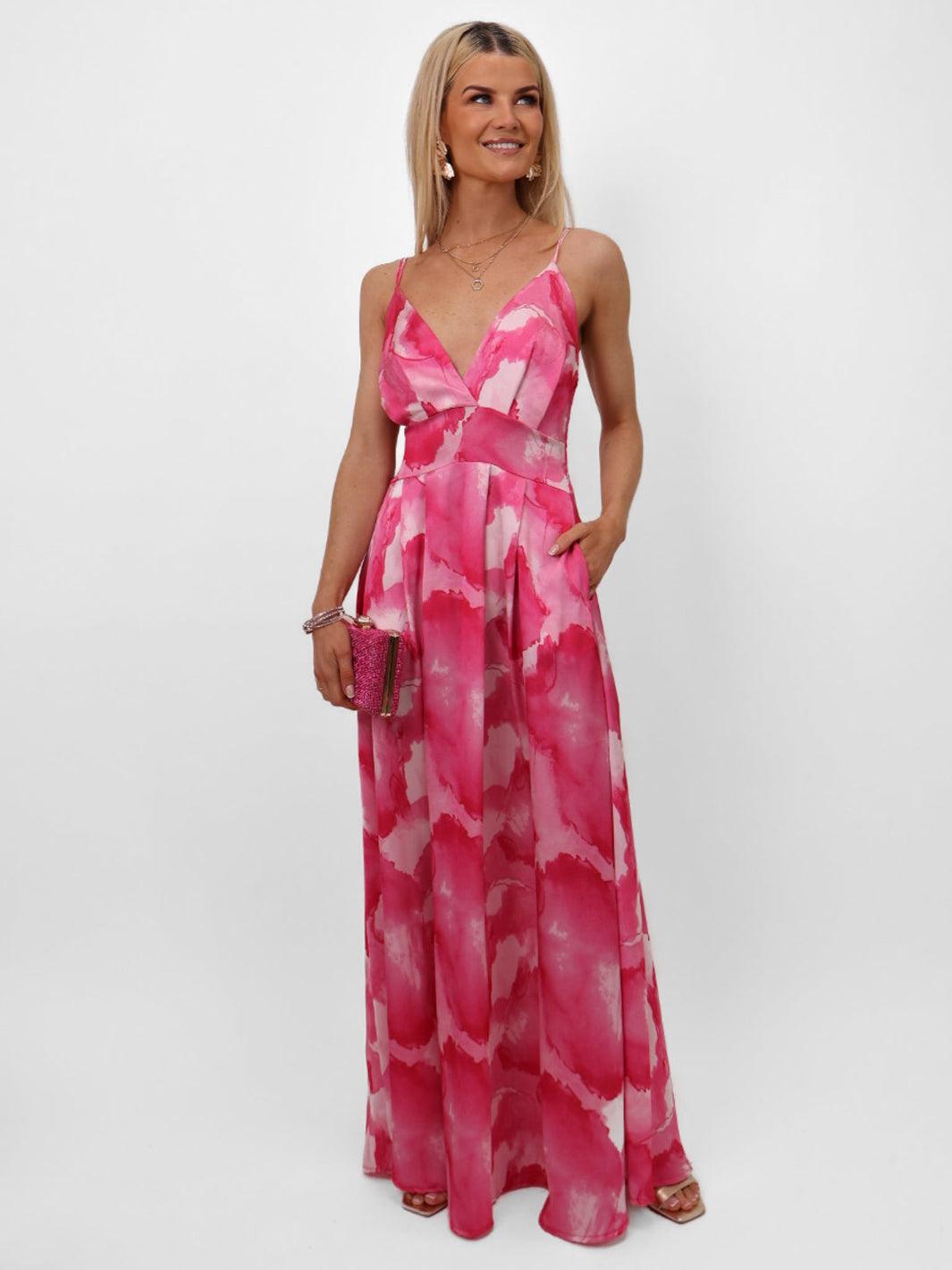 Kate & Pippa Lola Maxi Dress In Pink-Nicola Ross