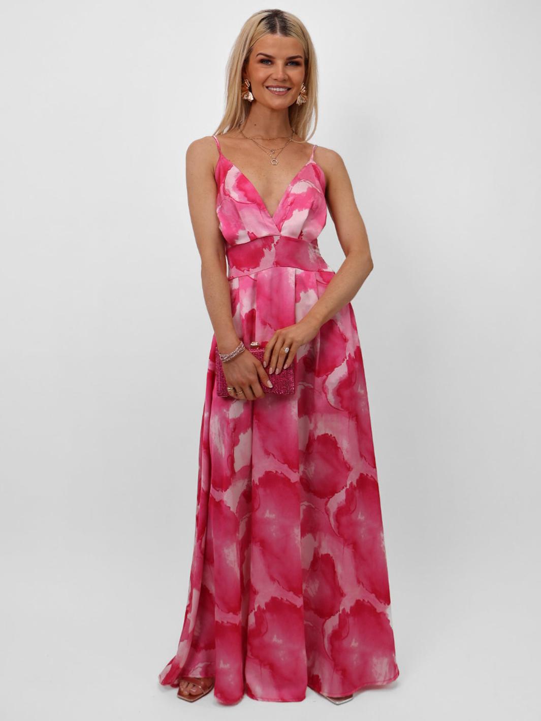 Kate & Pippa Lola Maxi Dress In Pink-Nicola Ross