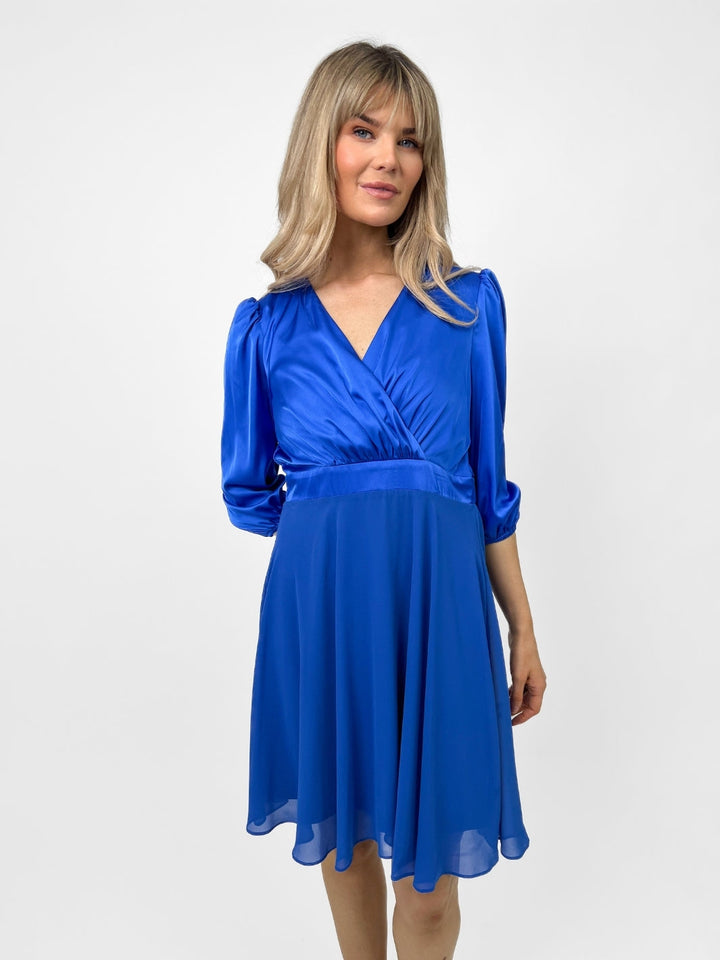 Kate & Pippa Monroe Mini Dress In Blue-Nicola Ross