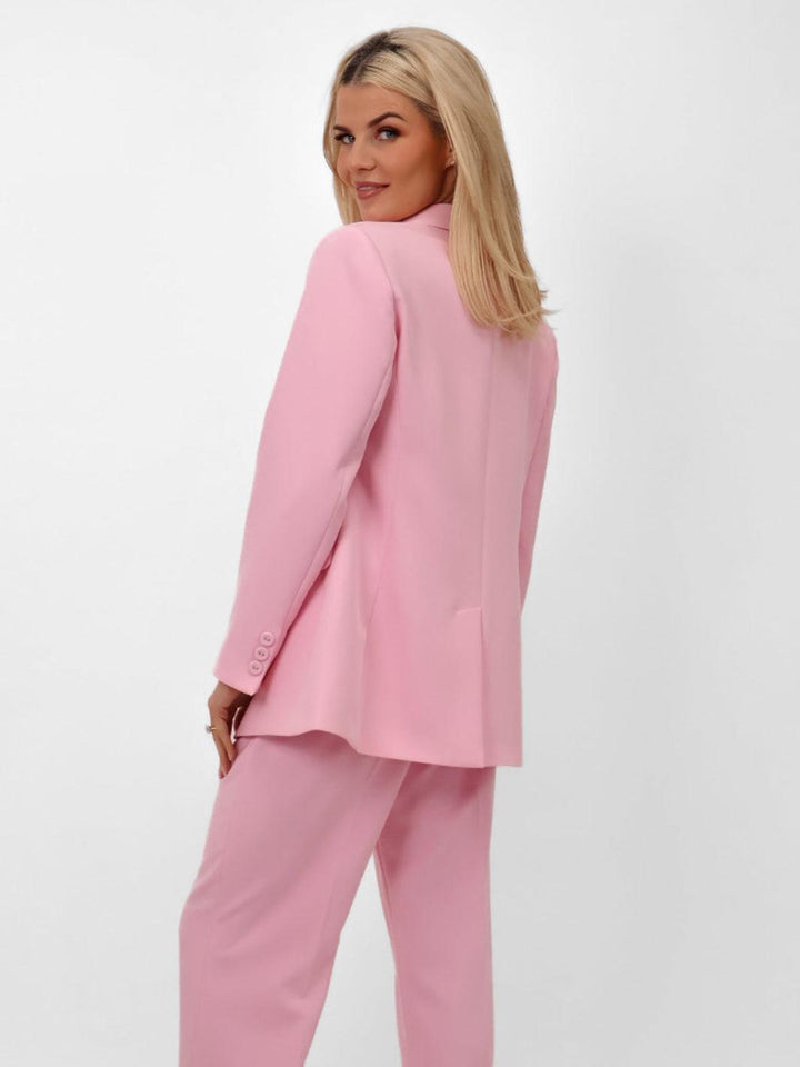 Kate & Pippa Sassari Blazer In Light Pink-Nicola Ross