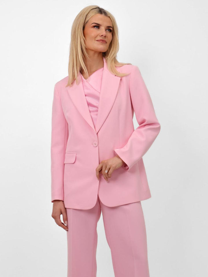 Kate & Pippa Sassari Blazer In Light Pink-Nicola Ross