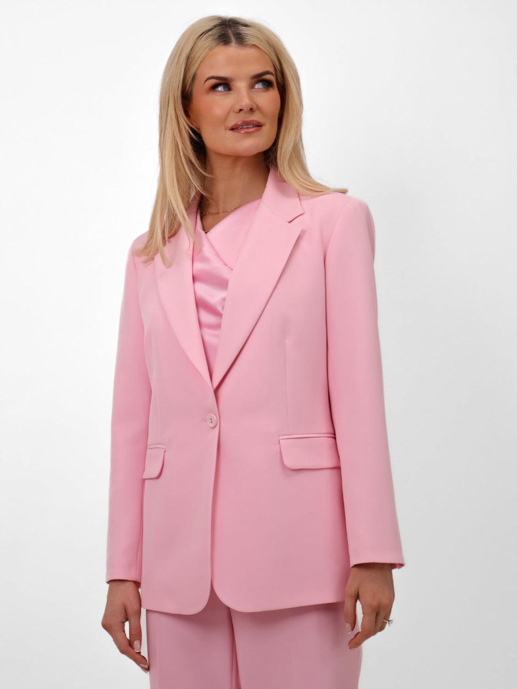 Kate & Pippa Sassari Blazer In Light Pink-Nicola Ross