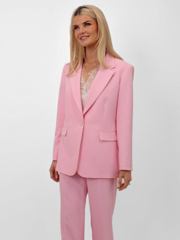 Kate & Pippa Sassari Blazer In Light Pink-Nicola Ross