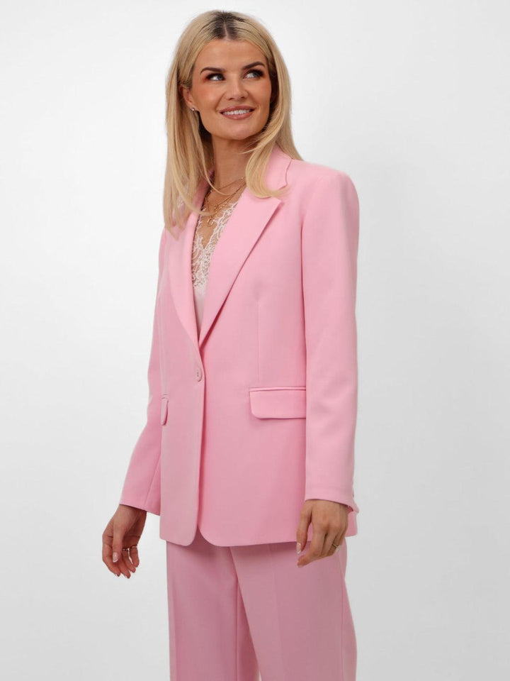 Kate & Pippa Sassari Blazer In Light Pink-Nicola Ross