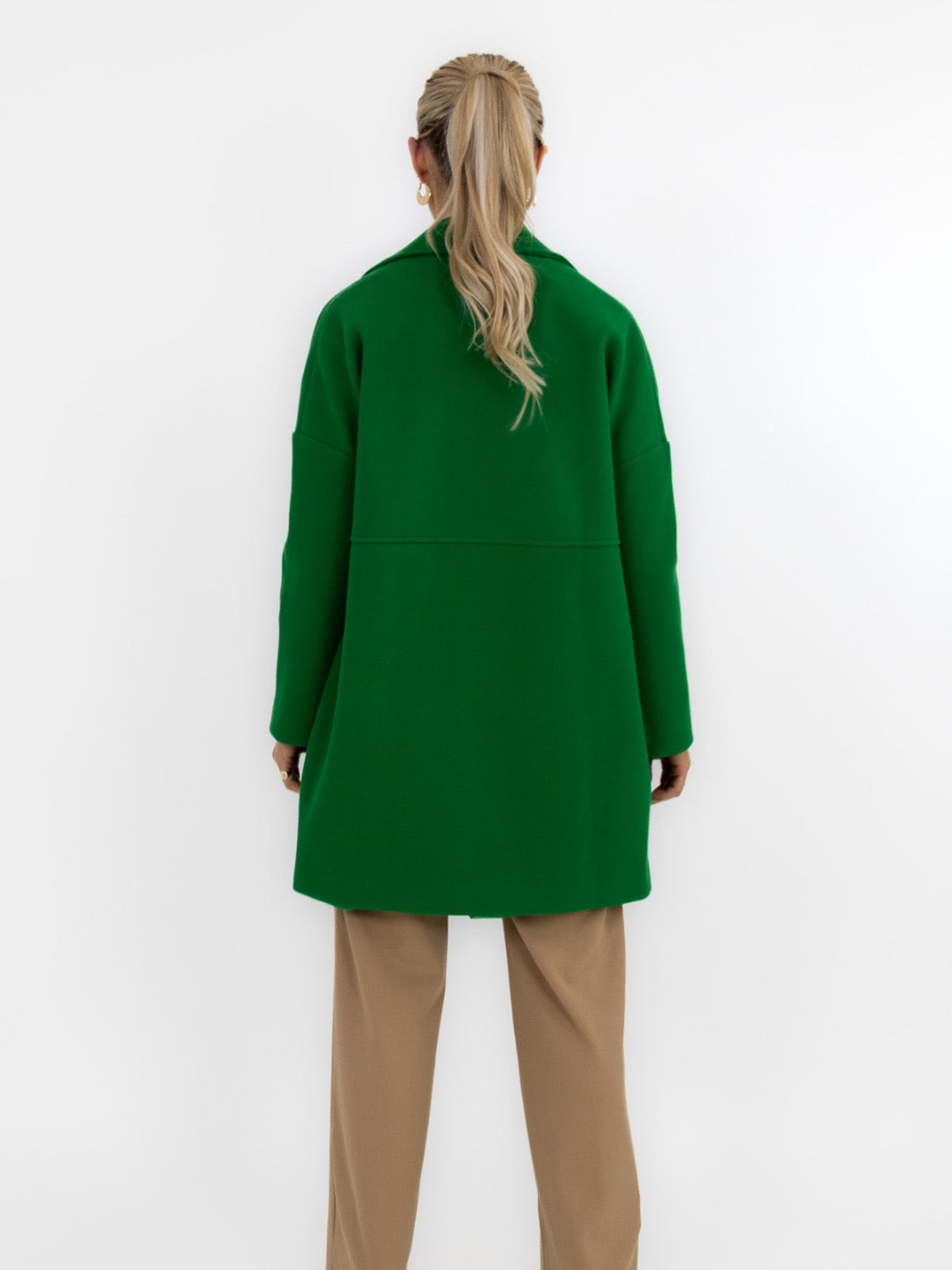 Kate & Pippa Savona Coat In Green-Nicola Ross