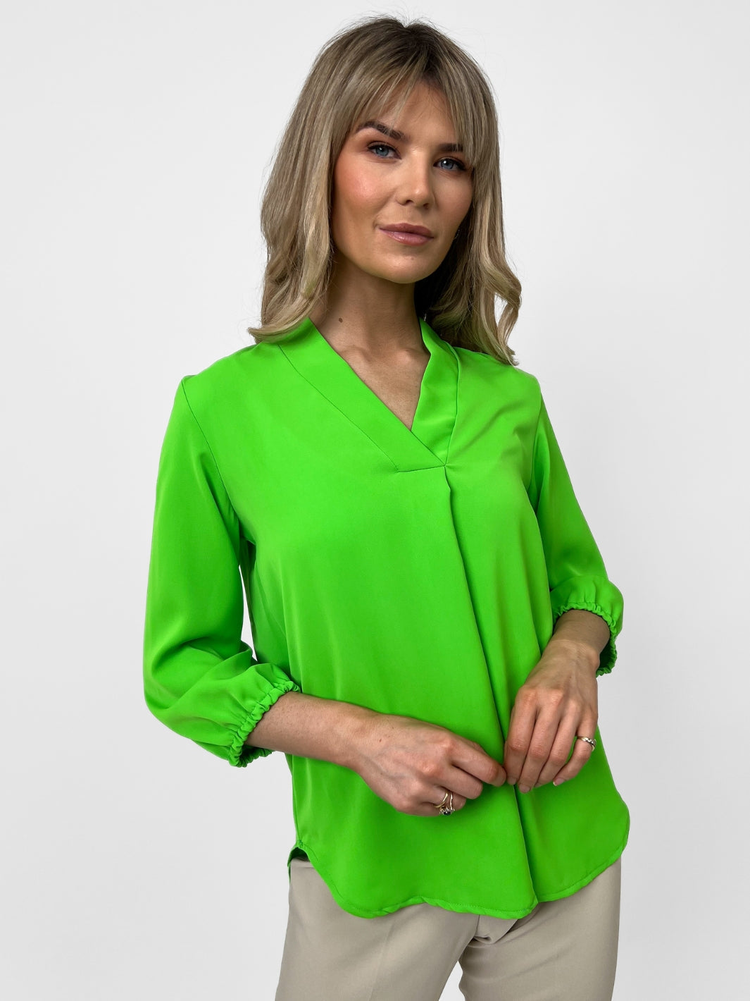 Kate & Pippa Tori Blouse In Green-Nicola Ross