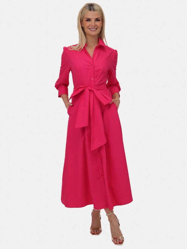 Kate & Pippa Victoria Maxi Dress In Pink-Nicola Ross