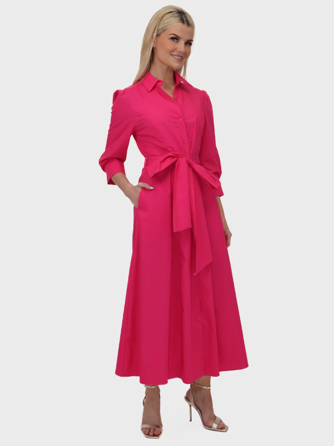 Kate & Pippa Victoria Maxi Dress In Pink-Nicola Ross