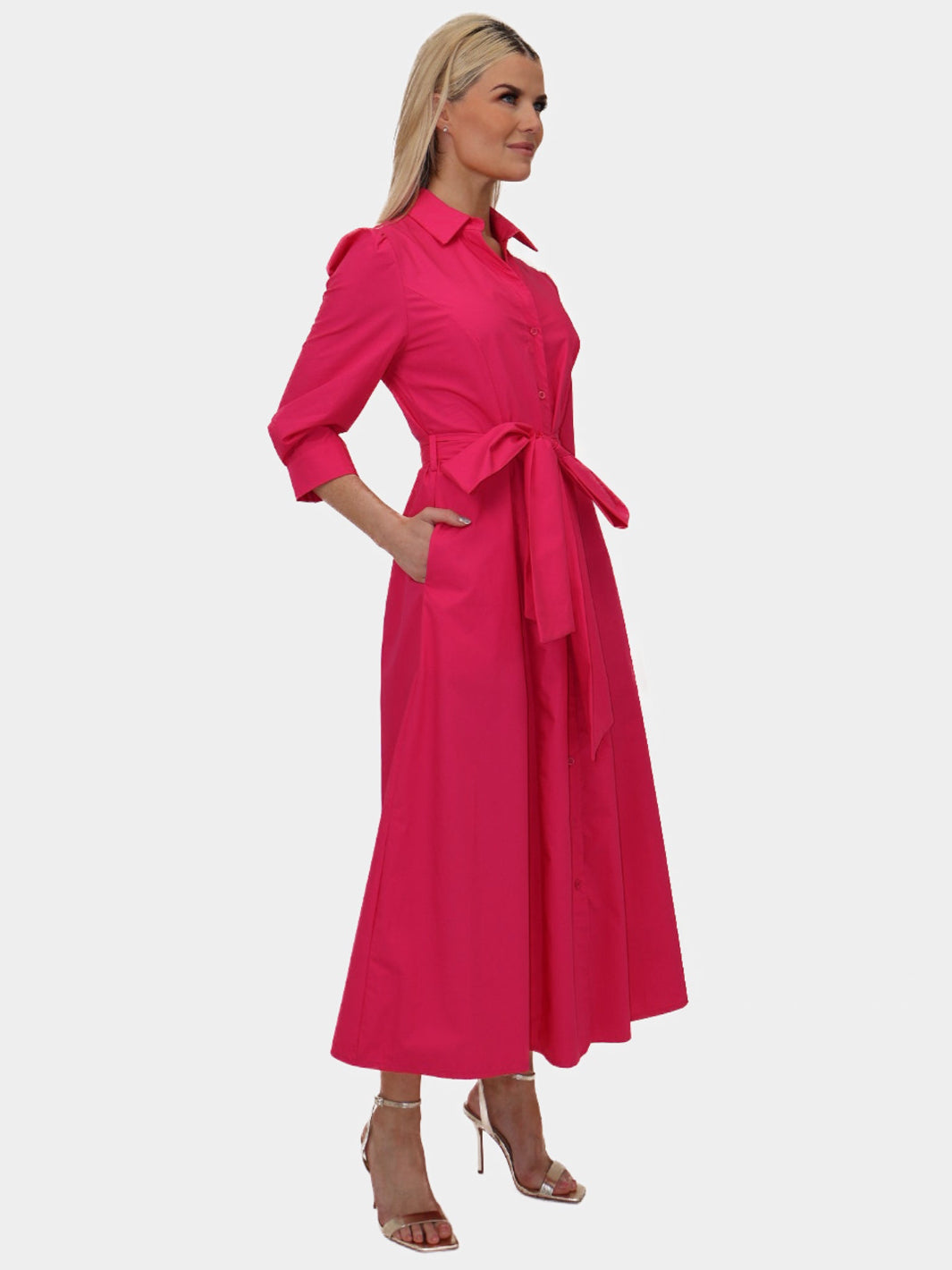 Kate & Pippa Victoria Maxi Dress In Pink-Nicola Ross