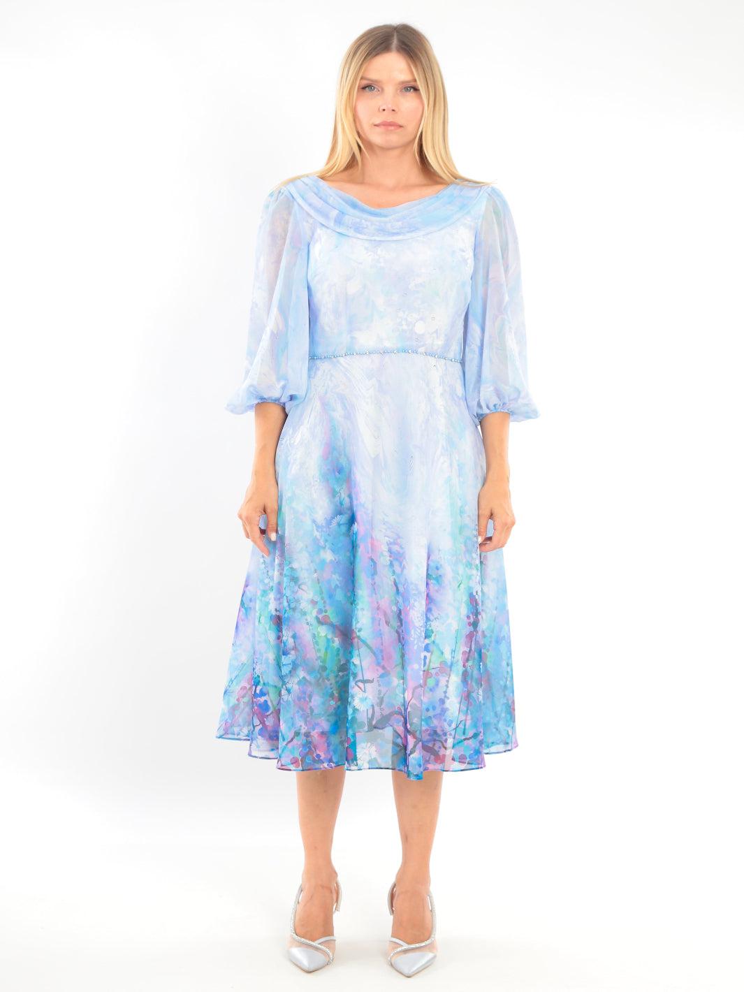 Lizabella Dress 2015-39 In Blue-Mother of the bride- mother of the groom -Nicola Ross