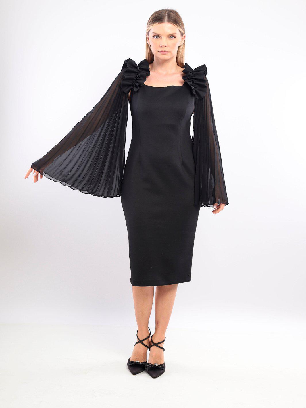 Lizabella Dress In Black 2975-24-Mother of the bride- mother of the groom -Nicola Ross