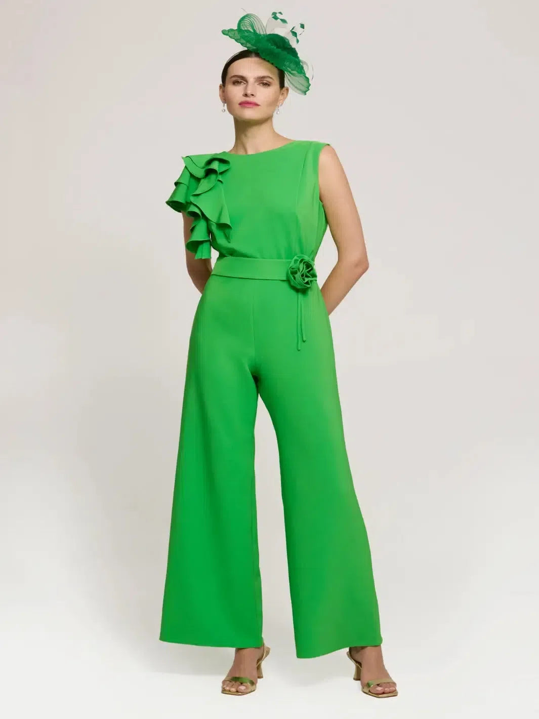 Luis Civit Jumpsuit In Green D884-Mother of the bride- mother of the groom -Nicola Ross