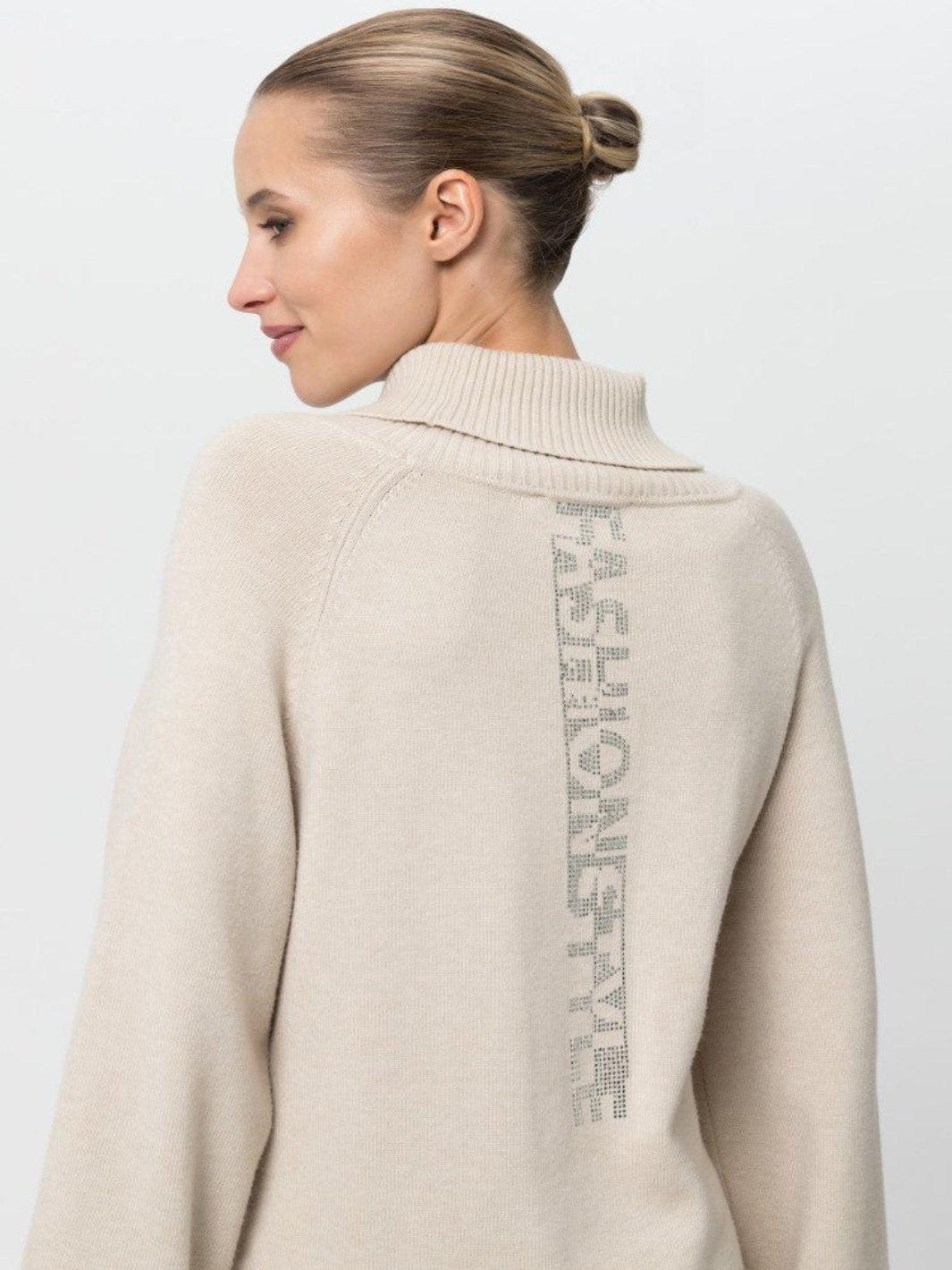 Long beige jumper sale